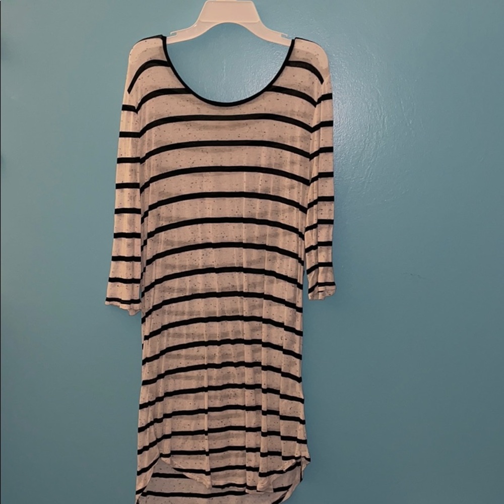 Long sleeve striped dress